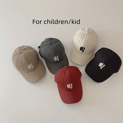 Stylish Unisex Baseball Cap for Kids - Hi Embroidery Sunscreen Peaked Cap