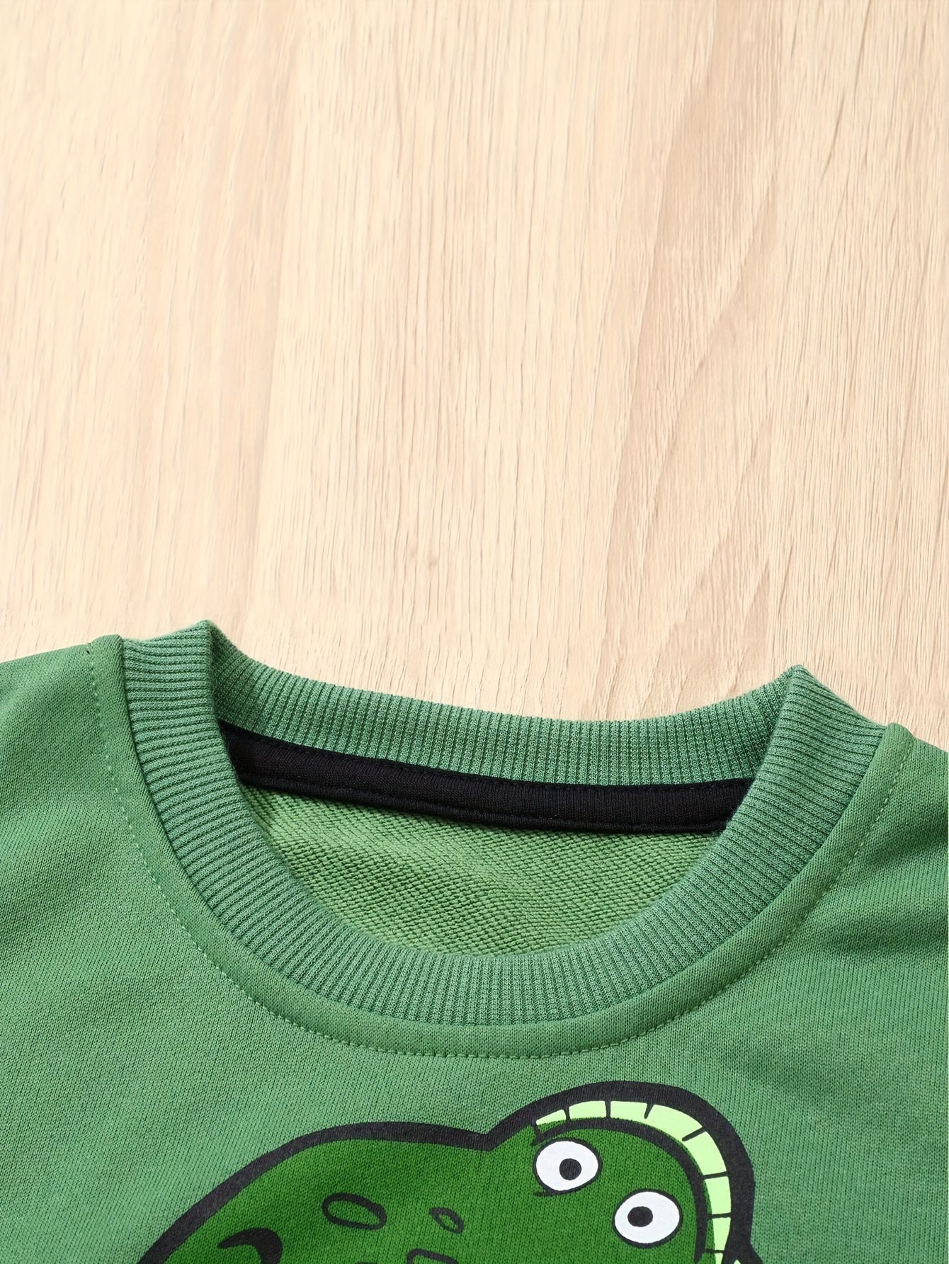 Dinosaur Pattern Sweatshirt for Kids Casual Long Sleeve Top