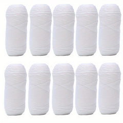 10pcs Acrylic Yarn 4 ply Assorted Colors 50g Pack Crocheting & Knitting