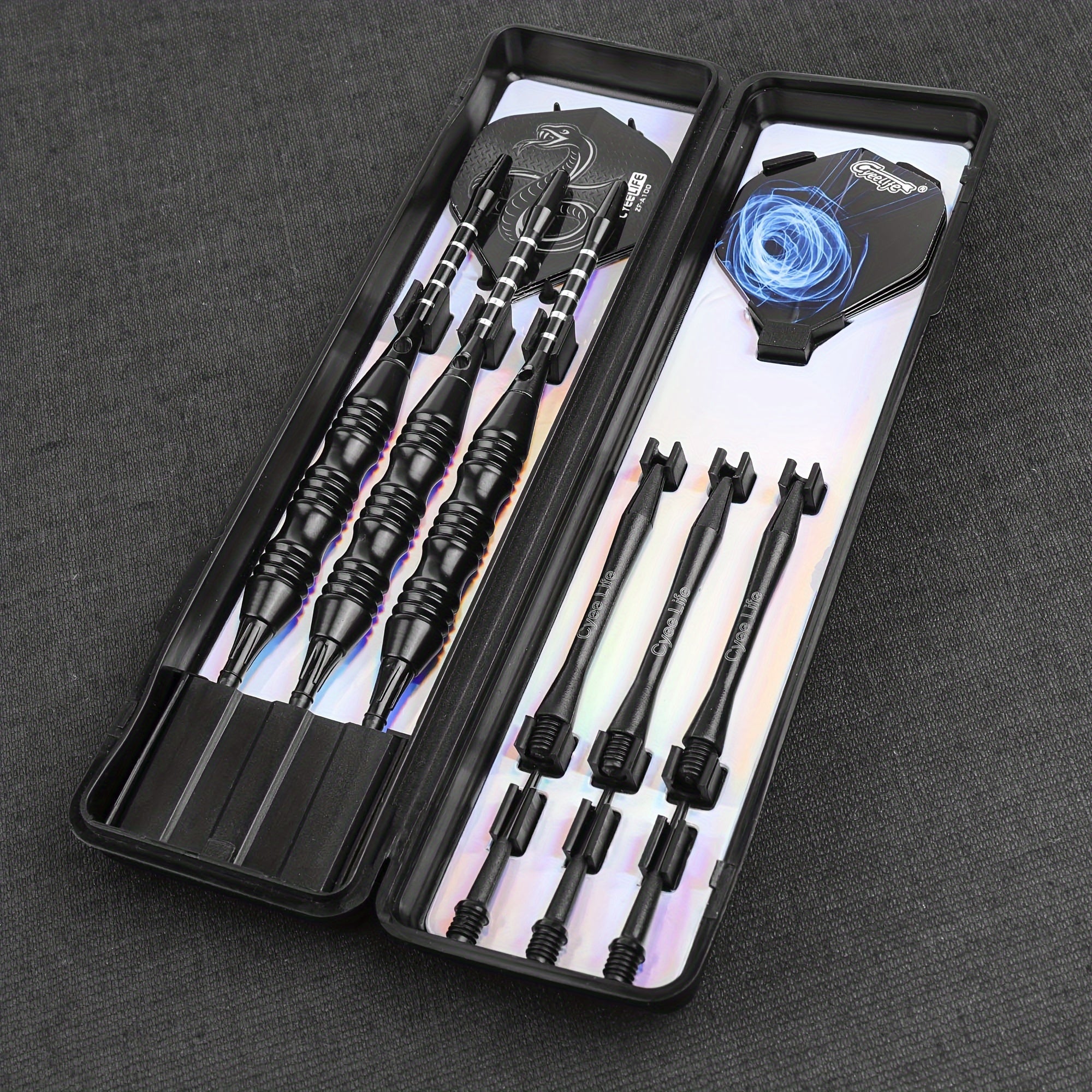 CyeeLife Soft Tip Darts 3pcs Aluminum Shaft Indoor Outdoor Games