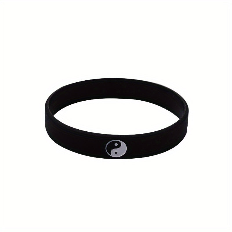 Tai Chi Silicone Wristband Bracelet & Bangles