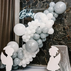 87pcs Gray Balloons Assorted Sizes for Garland Arch