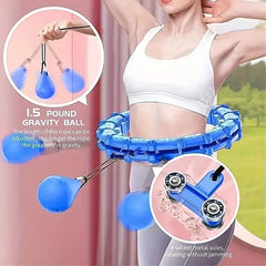 Detachable Fitness Hoop With Weighted Ball for Yoga Pilates