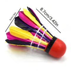 Colorful Badminton Shuttlecocks for Gym Training