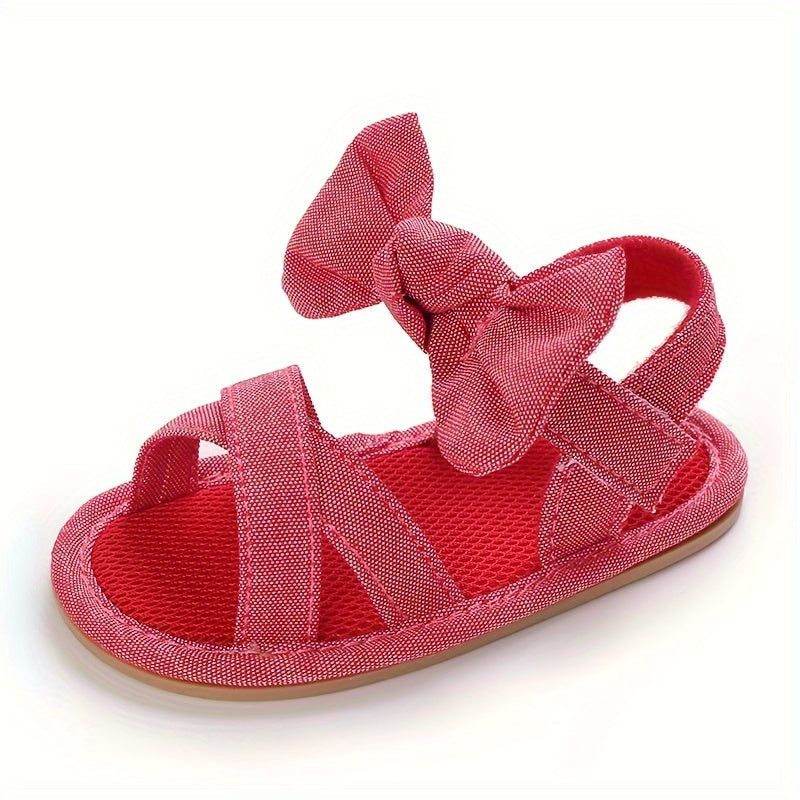 Casual Bowknot Open Toe Sandals for Baby Girls Lightweight Anti Slip Sandals