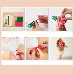 DIY Non Woven Fabric Hand Held Bouquet Package - Choose Meaningful Bouquet Style