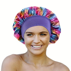 Laser Elastic Hair Bonnet Candy Y2K Sleeping Night Cap