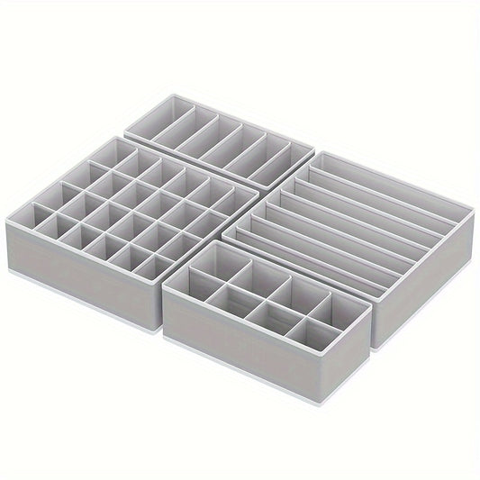 4pcs Closet Underwear Organizer Drawer Divider for Home & Outdoor Storage