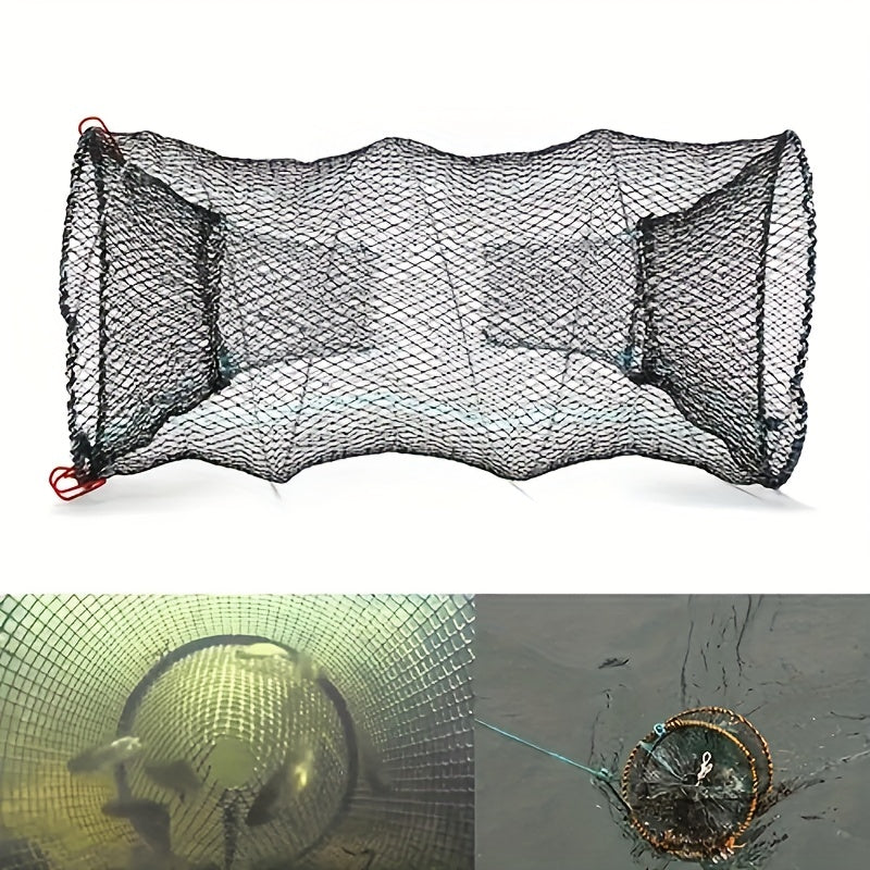 2 Pack Collapsible Bait Traps for Fishing - Portable Minnow, Crab