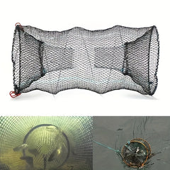 2 Pack Collapsible Bait Traps for Fishing - Portable Minnow, Crab