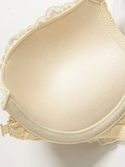Lace Plunge Push Up Bra Front Buckle Women's Lingerie