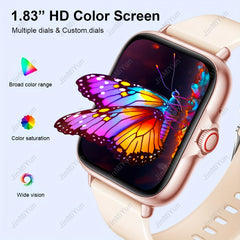 JinMiYun Full Touch Smartwatch, Wireless Calling, Sports Modes