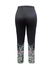 Women's Plus Floral Print High Rise Leggings