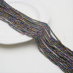 Colorful Spinel Painted Faceted Small Beads Beaded Length 15''