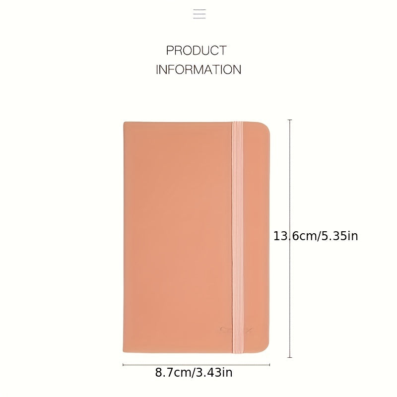 Morandi Leather Notebook A6 PU Surface Notepad 98 Sheets