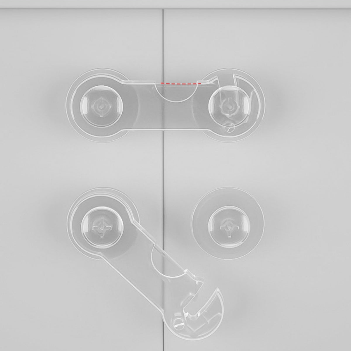 2PCS Child Safety Locks for Cabinet Doors