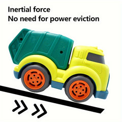 Kids Friction Power Engineering Vehicle Toy Car Model Gift