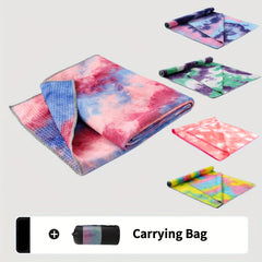 Anti Slip Yoga Mat Towel Dots Printed Pilates Blanket Hot Yoga Fitness
