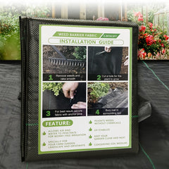 Heavy Duty Garden Weed Barrier Fabric - Eliminate Weeds Instantly