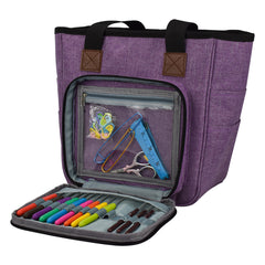 Large Capacity Knitting Bag Crochet Storage Tote Bag Yarn Storage Carrying Bag