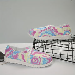 Women's Tie Dye Canvas Low Top Sneakers
