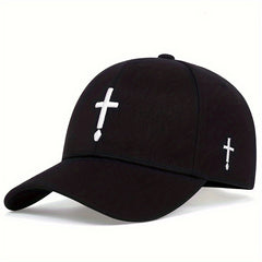 Men's Water Drop Cross Baseball Cap Adjustable Hat