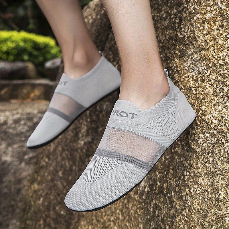 Women's Letter Mesh Water Socks Quick Drying Beach Shoes