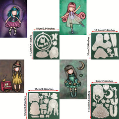 Princess Character Metal Cutting Dies for DIY Scrapbooking