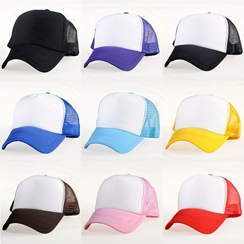 Mesh Breathable Trucker Hat Baseball Cap Casual Sunshade Lightweight Dad Hats