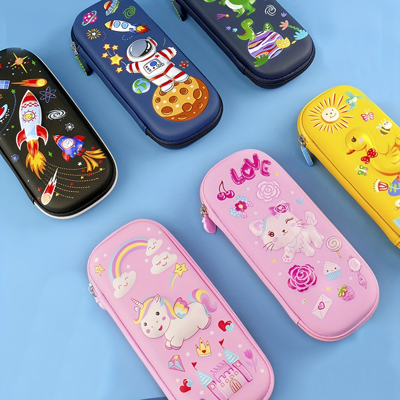 3D Cartoon Pencil Bag Ins Style School Supplies Storage