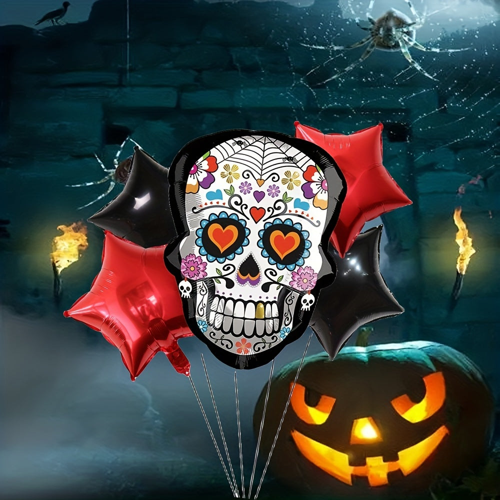 5pcs Halloween Balloons Of The Dead Foil Balloons