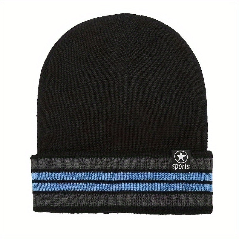 Men's Coldproof Windproof Fleece Knitted Beanie Hat