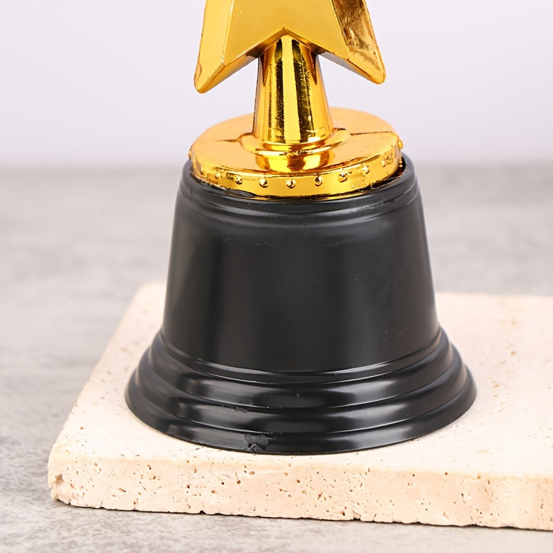 1Pc Mini Star Plastic Award Trophy Winner Trophies Reward Prize