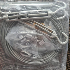 Stainless Steel Rope Suspension Kit Outdoor Hook Tightener Cable Railing Set
