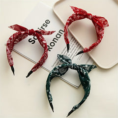 Retro Pattern Hair Hoop Headwear Hair Accessories For Washing Face Makeup