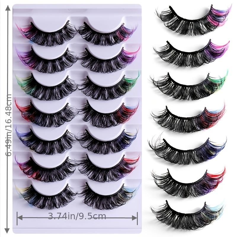 Long Wispy Faux Mink Lashes in Natural Colors