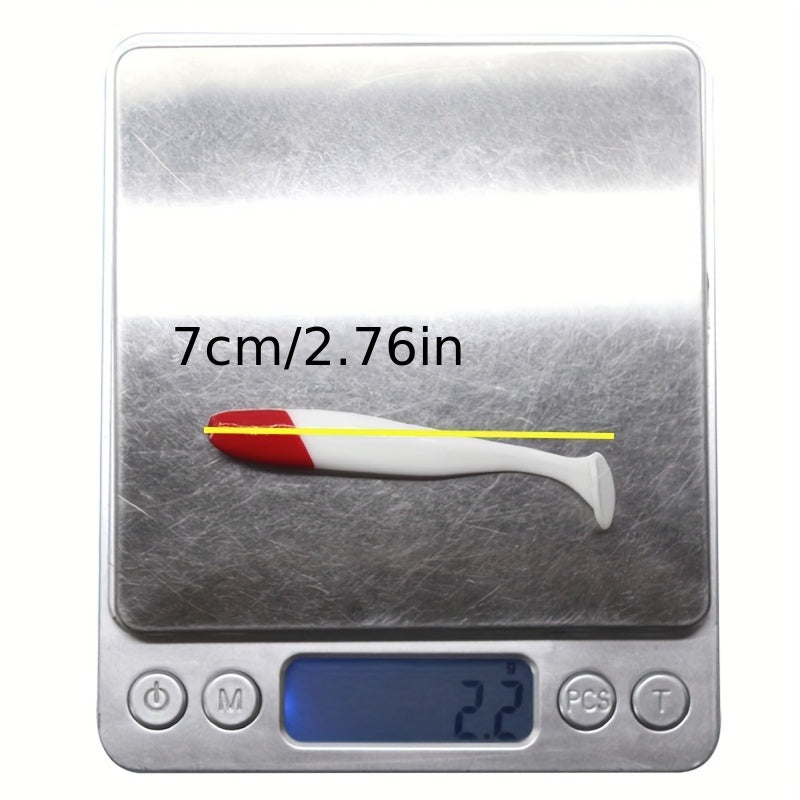 10pcs 2g T tail Soft Lure Fishing Accessories