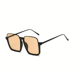 Oversized Square Sunglasses UV400 Gradient Lens Casual Jelly Glasses