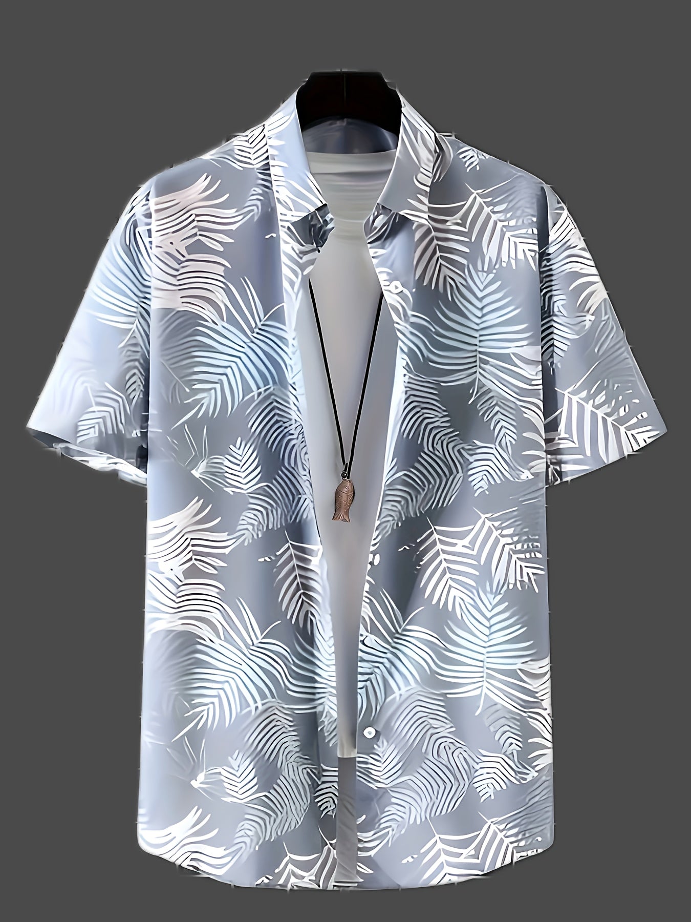 Hawaiian Style Men's Short Sleeve Button Up Casual Shirts