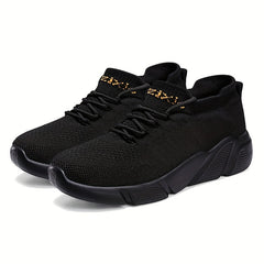 Men's Lace-Up Running Shoes Lightweight Breathable Sneakers