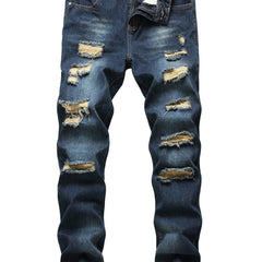 Men's Ripped Slim Fit Wild Jeans