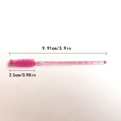 50pcs Crystal Eyelash Brush Spoolie Brushes for Extensions and Mascara
