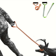 Heavy Duty Deer Drag Strap w/ Reflective Bands, Orange & Green