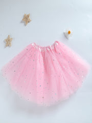 Baby Girls Princess Sequins Tulle Tutu Skirt For Party Ballet Kids