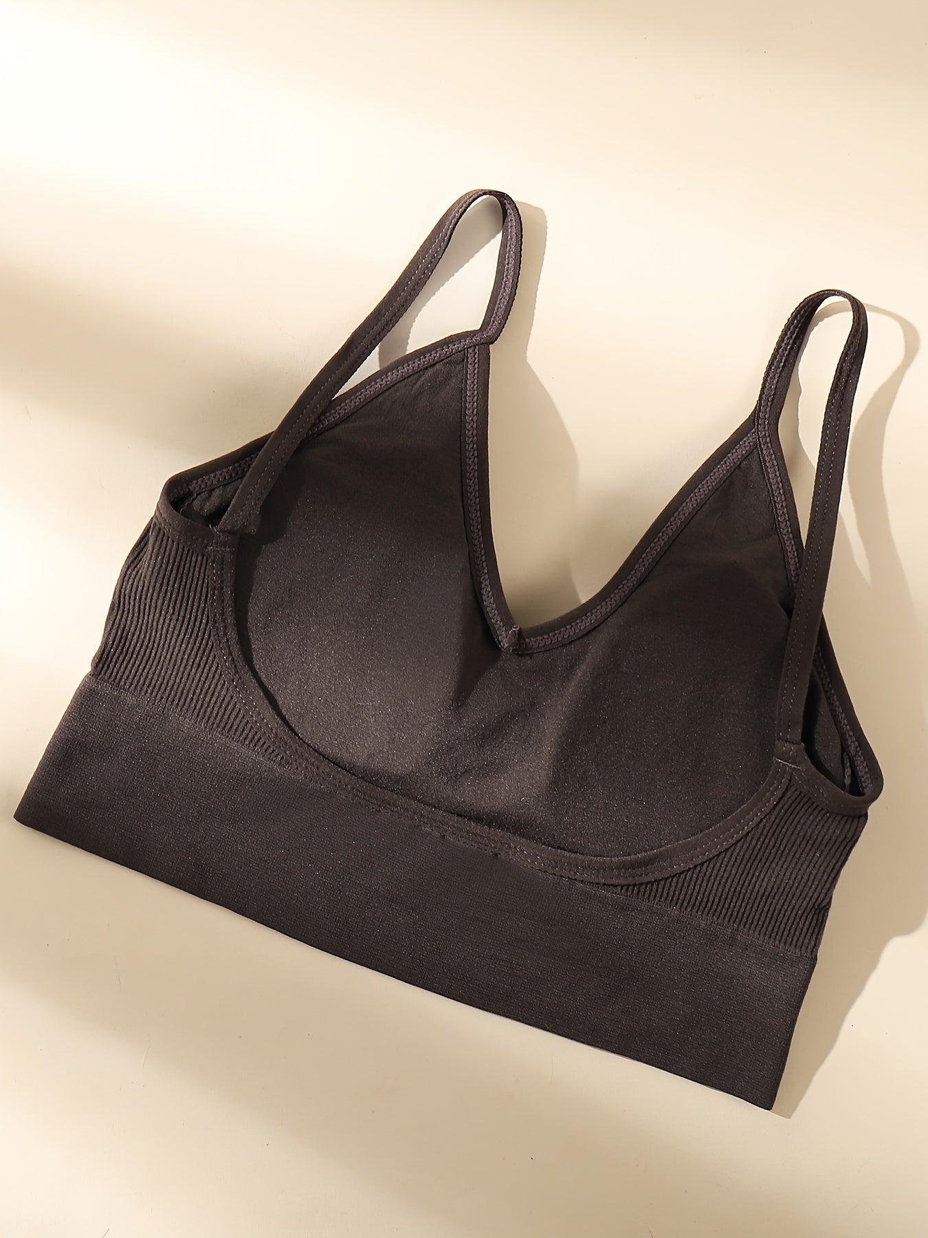 3pcs Solid Wireless Bras Comfy & Breathable Stretch Bra Women's Lingerie
