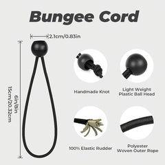 18pcs Heavy Duty Ball Bungee Cords for Canopy Tarp Tie Down, 15-24cm & 20-32cm