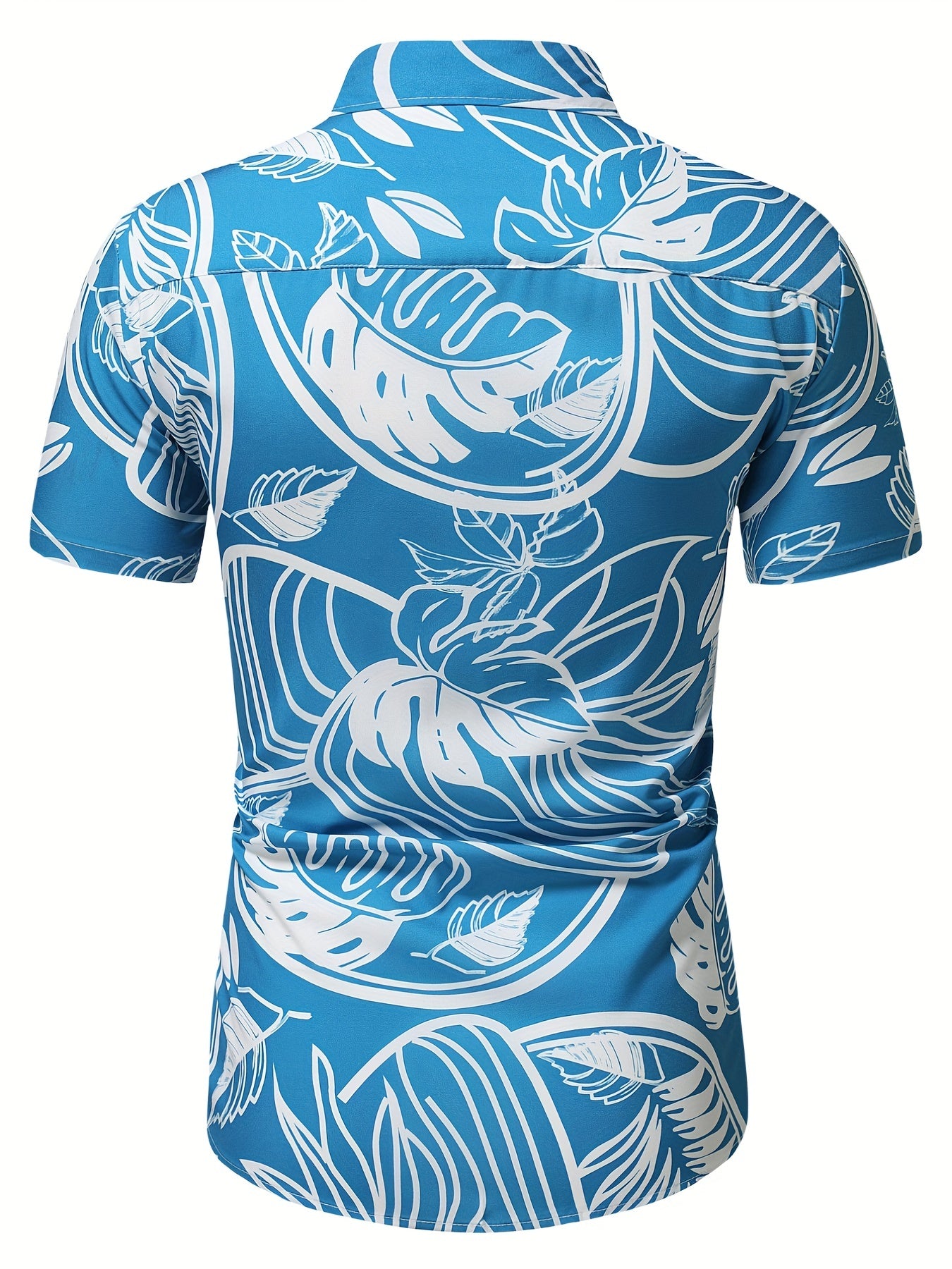 Tropical Hawaiian Shirt Men's Allover Print Button Up Short Sleeve