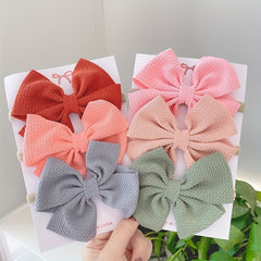 3pcs Baby Girls Bowknot Elastic Headband Hair Accessories