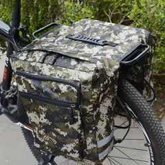 20L Waterproof Bike Rear Rack Bag with Reflective Trim