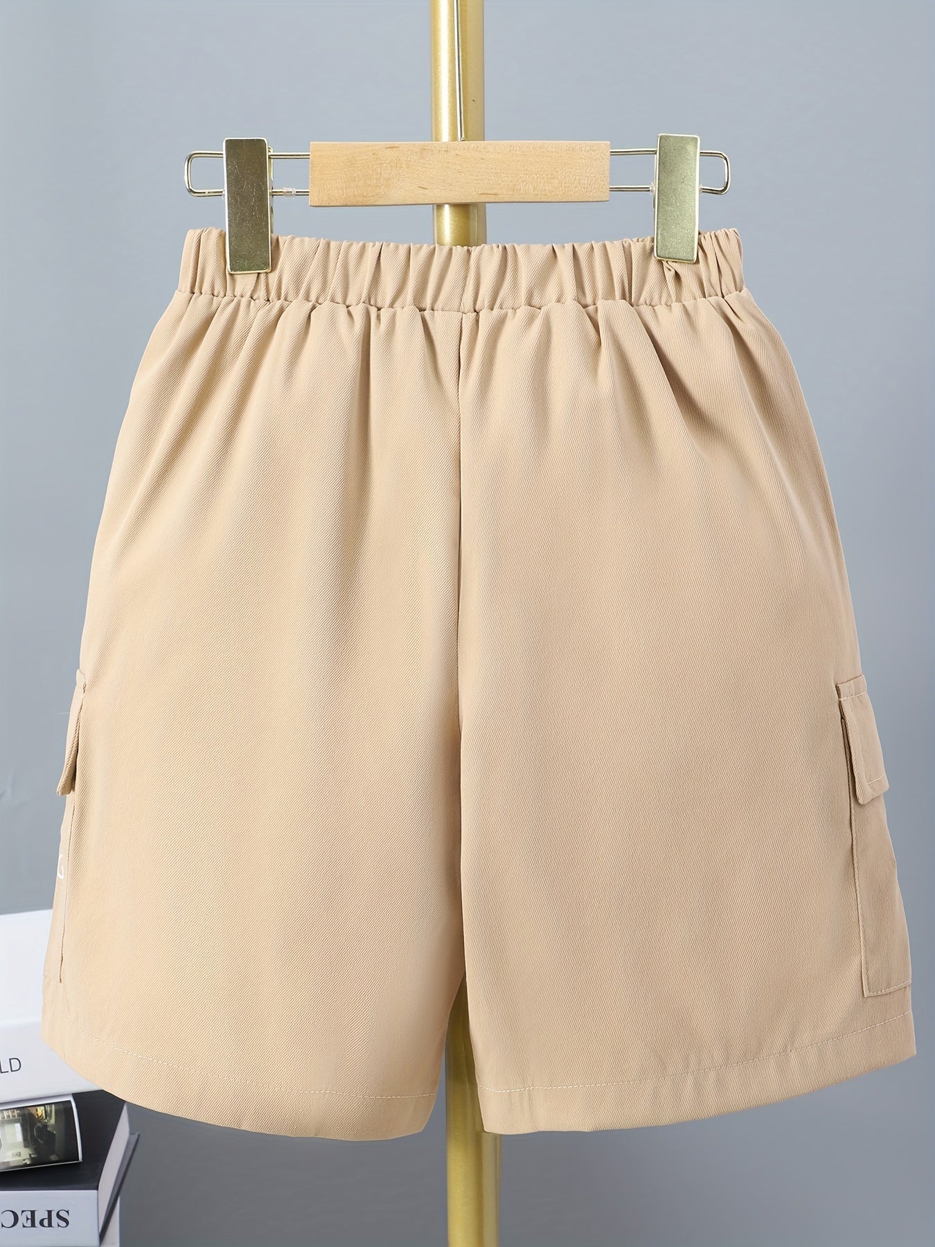Boys Letter Print Cargo Shorts for Summer